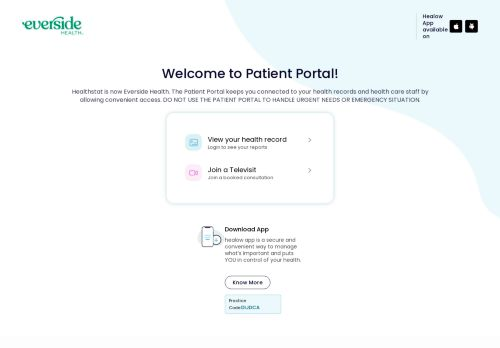Healthstat Portal Login